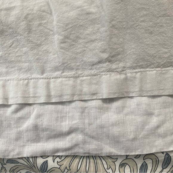 100% Linen Curtain Panels White - Picture 5 of 7